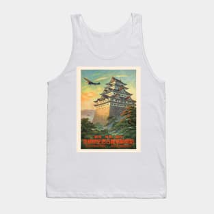 Nagoya Japan Vintage Travel Poster 1930 Tank Top